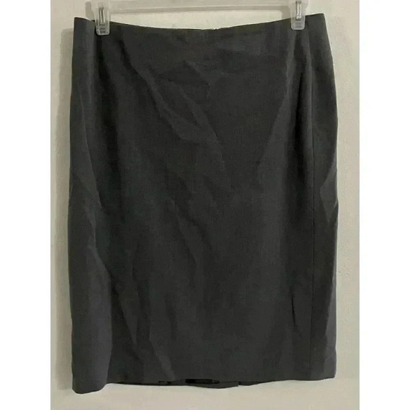 Shape FX Misses Piece Polyester Blend Pencil Skirt Gray‎ Size 12 - Picture 1 of 6